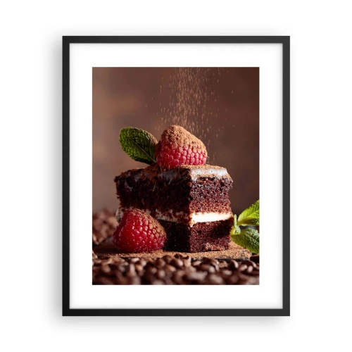 Plakat i sort ramme - Livet er sødt - 40x50 cm