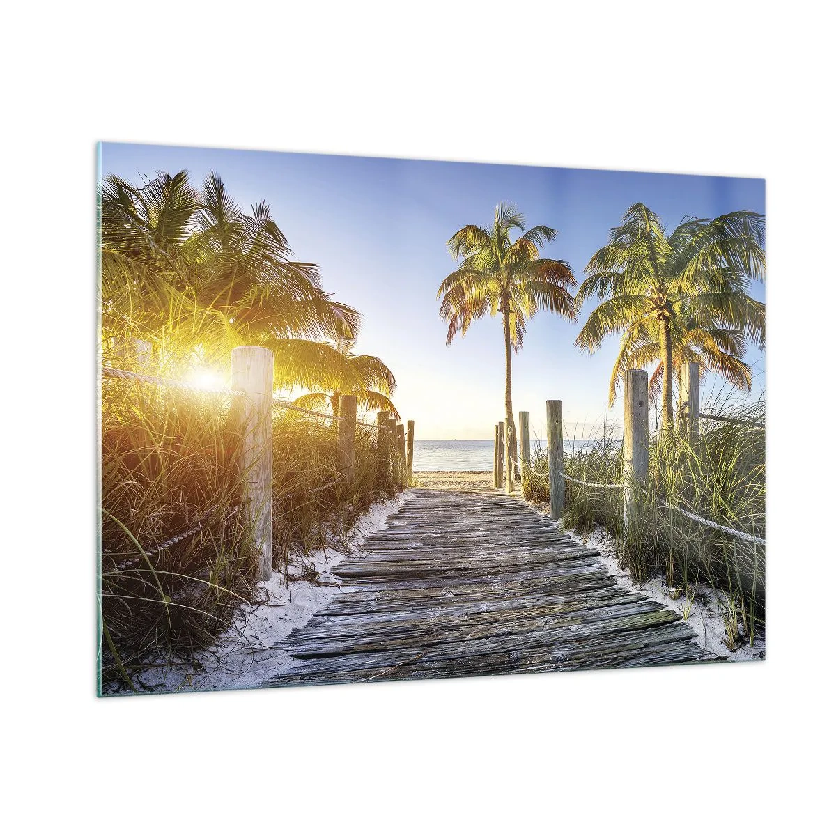 Billede på glas - Direkte til paradis - 100x70 cm