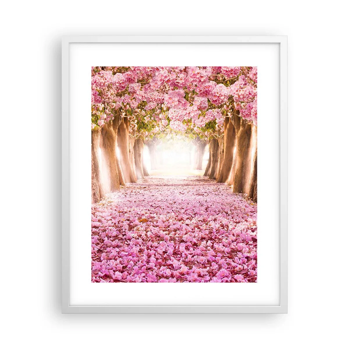 Plakat i hvid ramme - Vejen til paradis - 40x50 cm