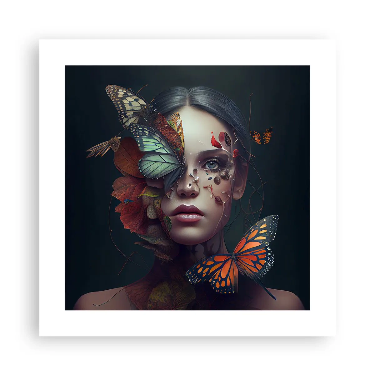 Plakat - En vidunderlig metamorfose - 40x40 cm