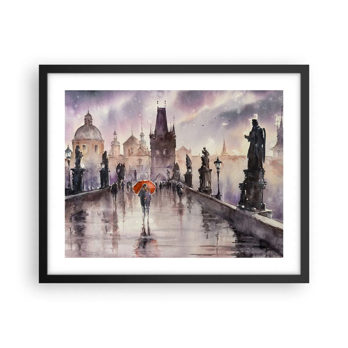 Plakat i sort ramme - Folk forandrer sig ikke - 50x40 cm