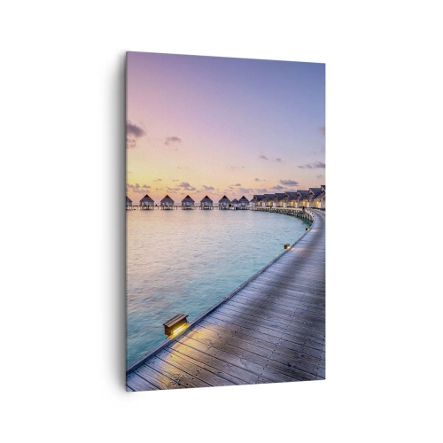 Lærredstryk - Billede på lærred - Ferie - tilbage til kilden - 80x120 cm