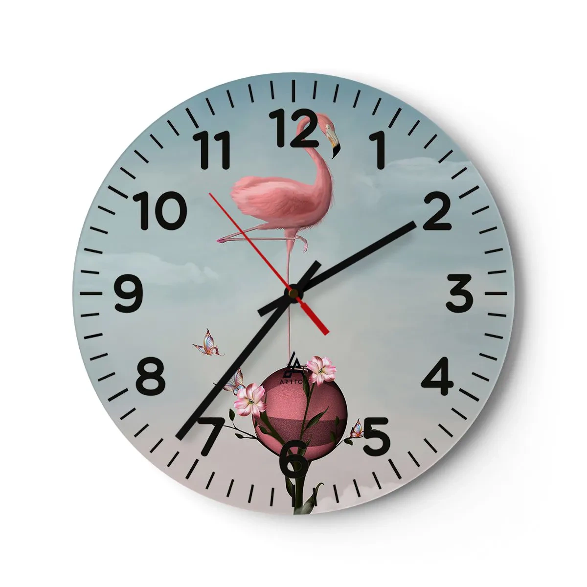 Vægur, Uret - Basketball allegori - 30x30 cm