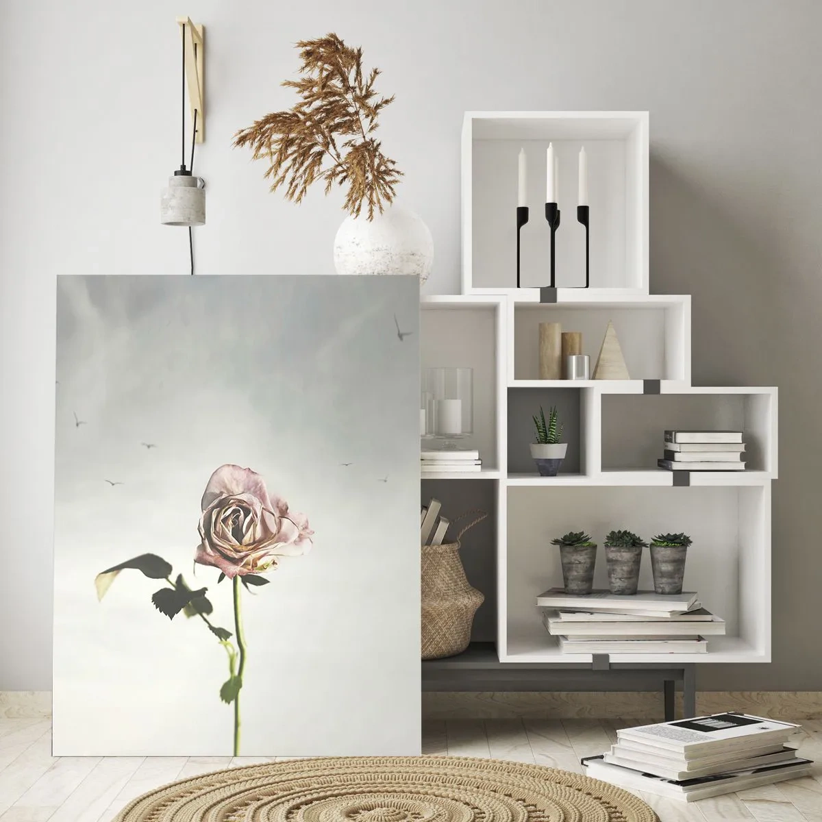 Billede på glas - Velkomst til foråret - 50x70 cm