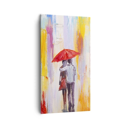 Lærredstryk - Billede på lærred - Lad det regne mere - 45x80 cm