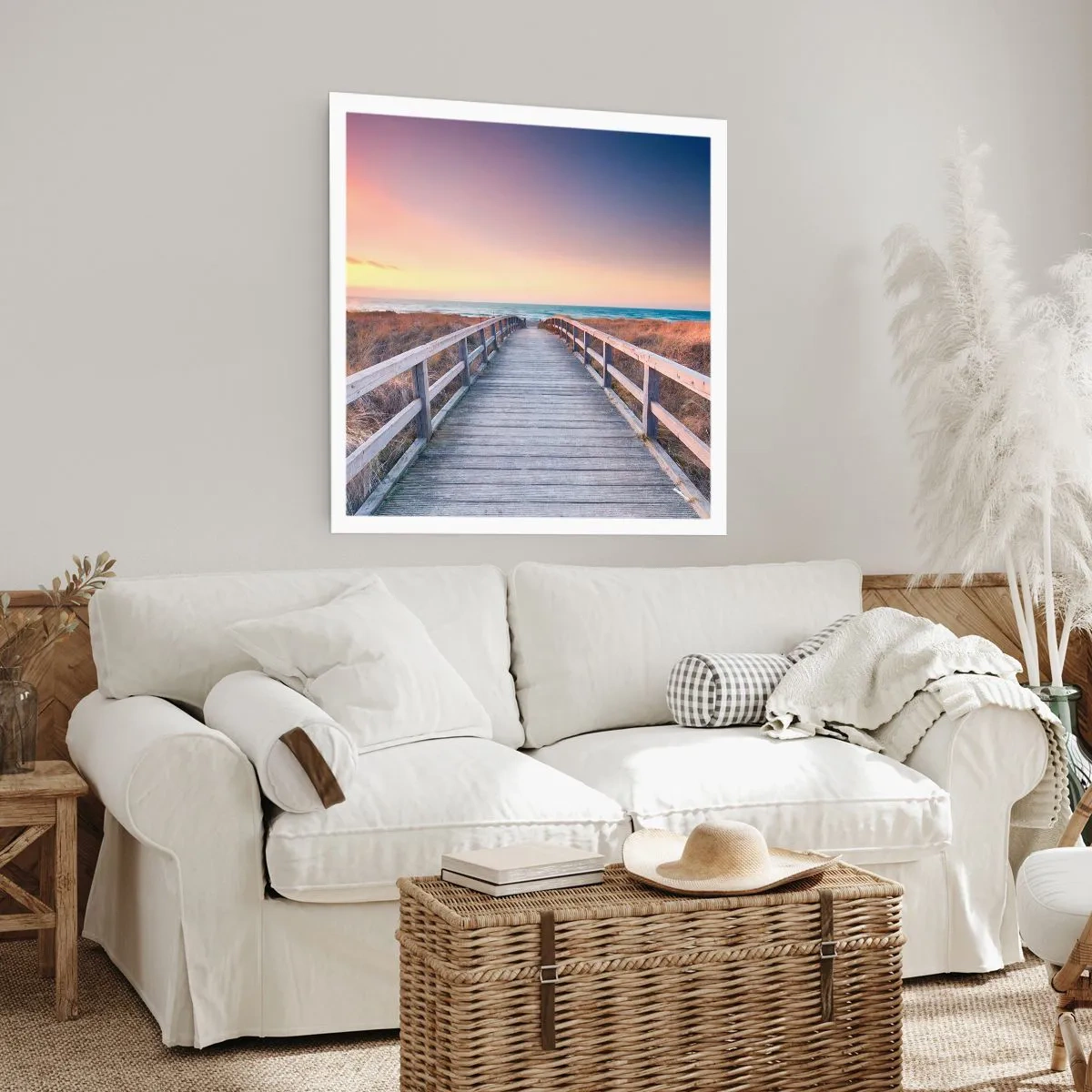 Plakat - Baltisk aften aura - 50x50 cm