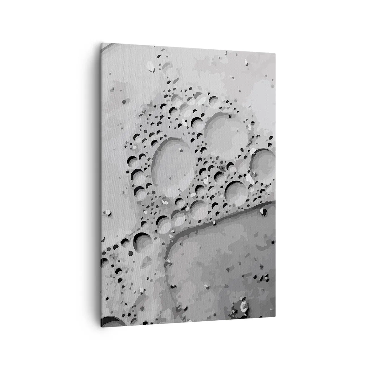 Lærredstryk - Billede på lærred - Opskummet spor - 70x100 cm