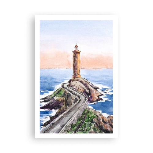 Plakat - Med front mod havet - 61x91 cm