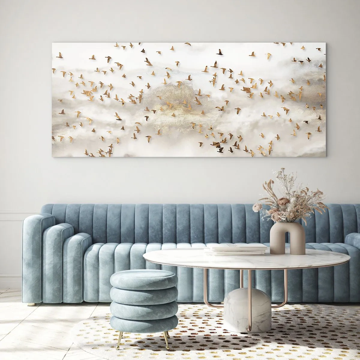 Billede på glas - Det er på tide... - 140x50 cm