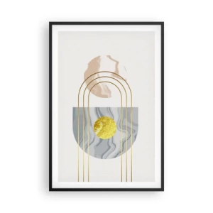 Plakat i sort ramme - Lysstyrke og udstråling - 61x91 cm