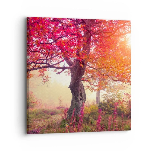 Lærredstryk - Billede på lærred - Et væld af blomstring - 30x30 cm