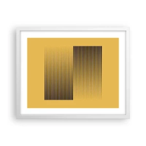 Plakat i hvid ramme - Modsætningernes kvadrat - 50x40 cm