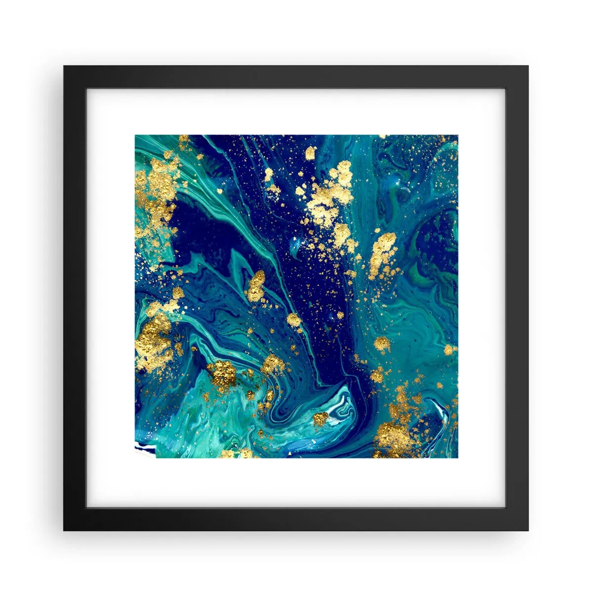 Plakat i sort ramme - Solblade  - 30x30 cm