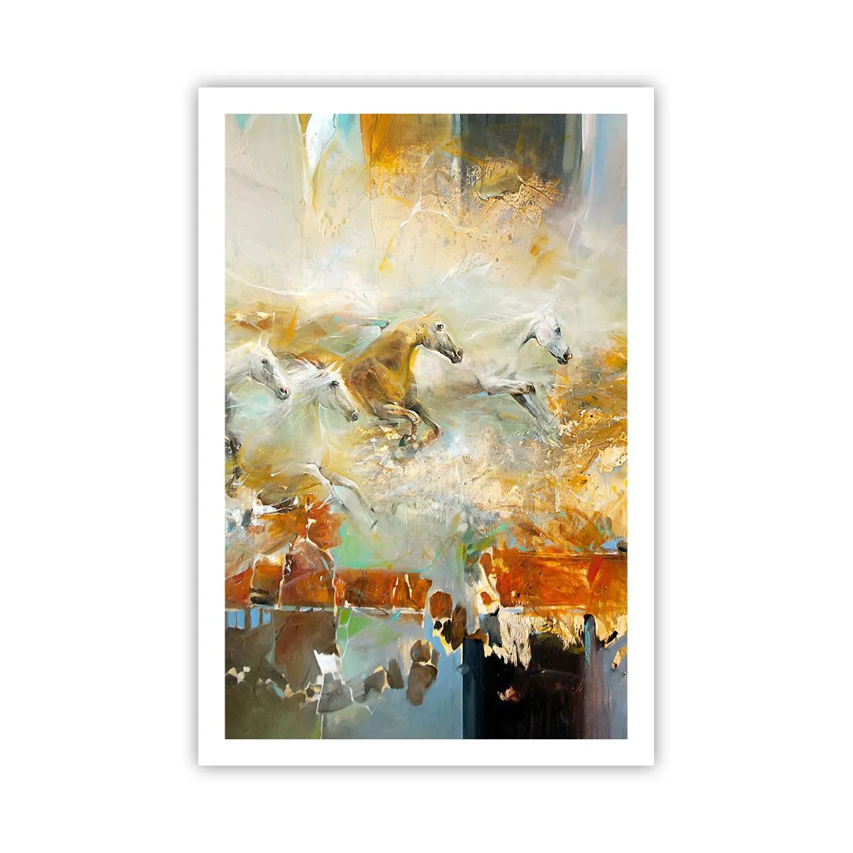 Plakat - Galopperer gennem lyset - 61x91 cm