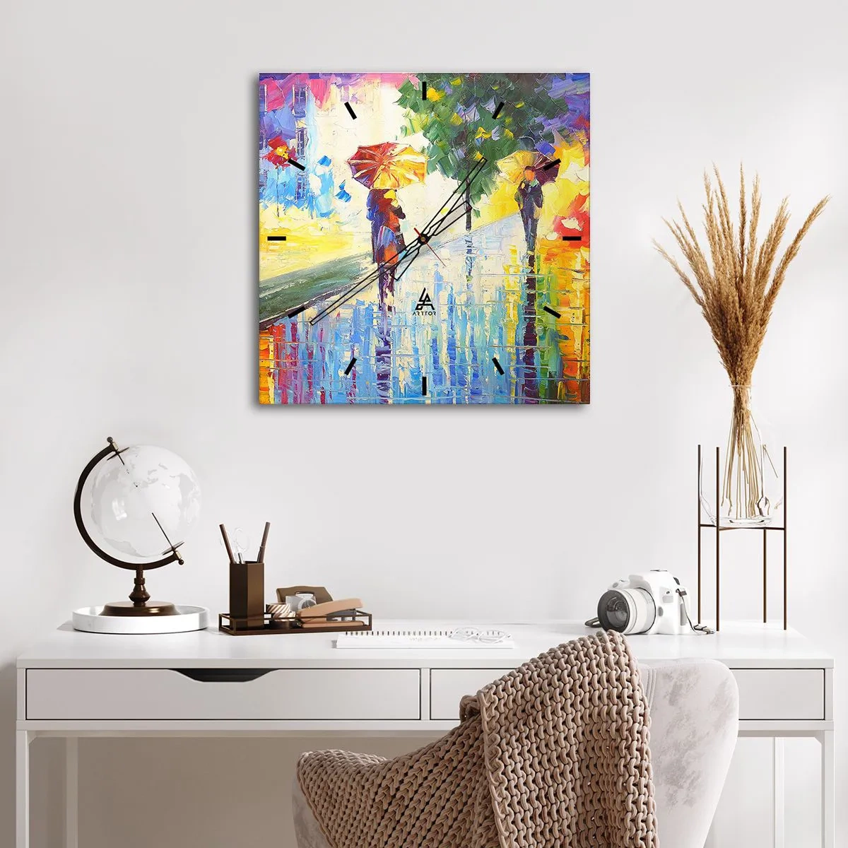 Vægur, Uret - Og alt er klart - 40x40 cm