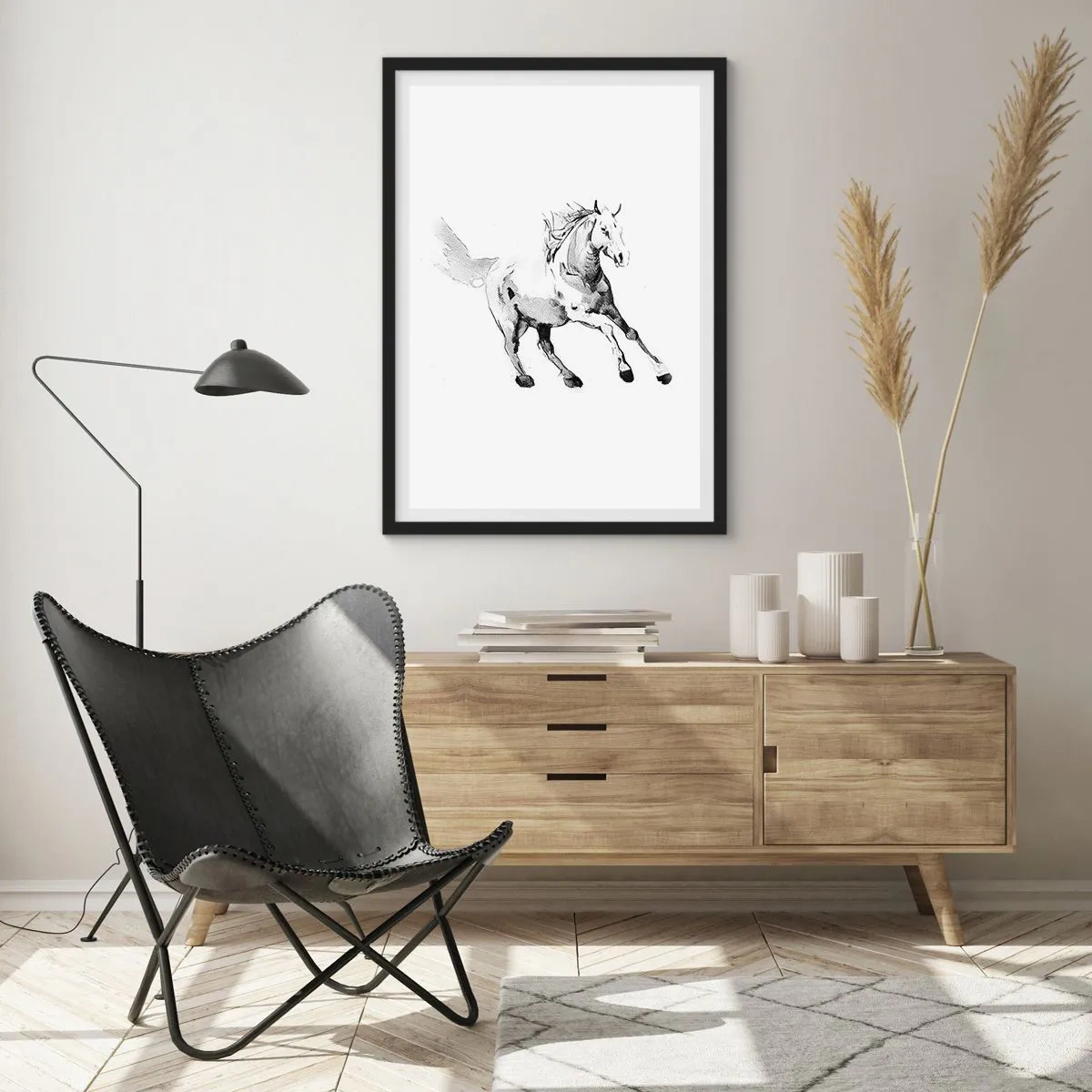 Plakat i sort ramme - Utæmmet sjæl - 40x50 cm