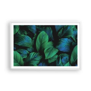 Plakat i hvid ramme - I den grønne flok - 91x61 cm