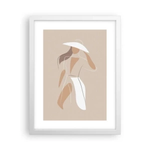 Plakat i hvid ramme - Mode er sjovt - 30x40 cm