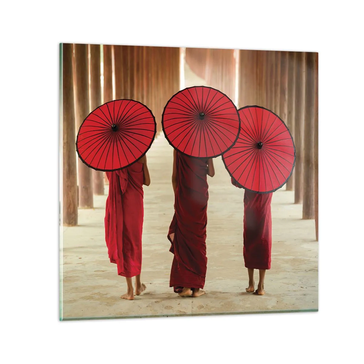 Billede på glas - På vej til det rene land - 70x70 cm