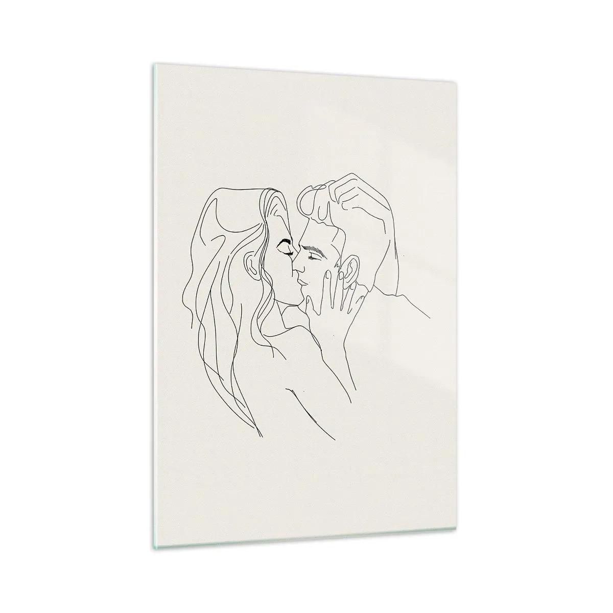 Billede på glas - Forviklet i følelser - 50x70 cm