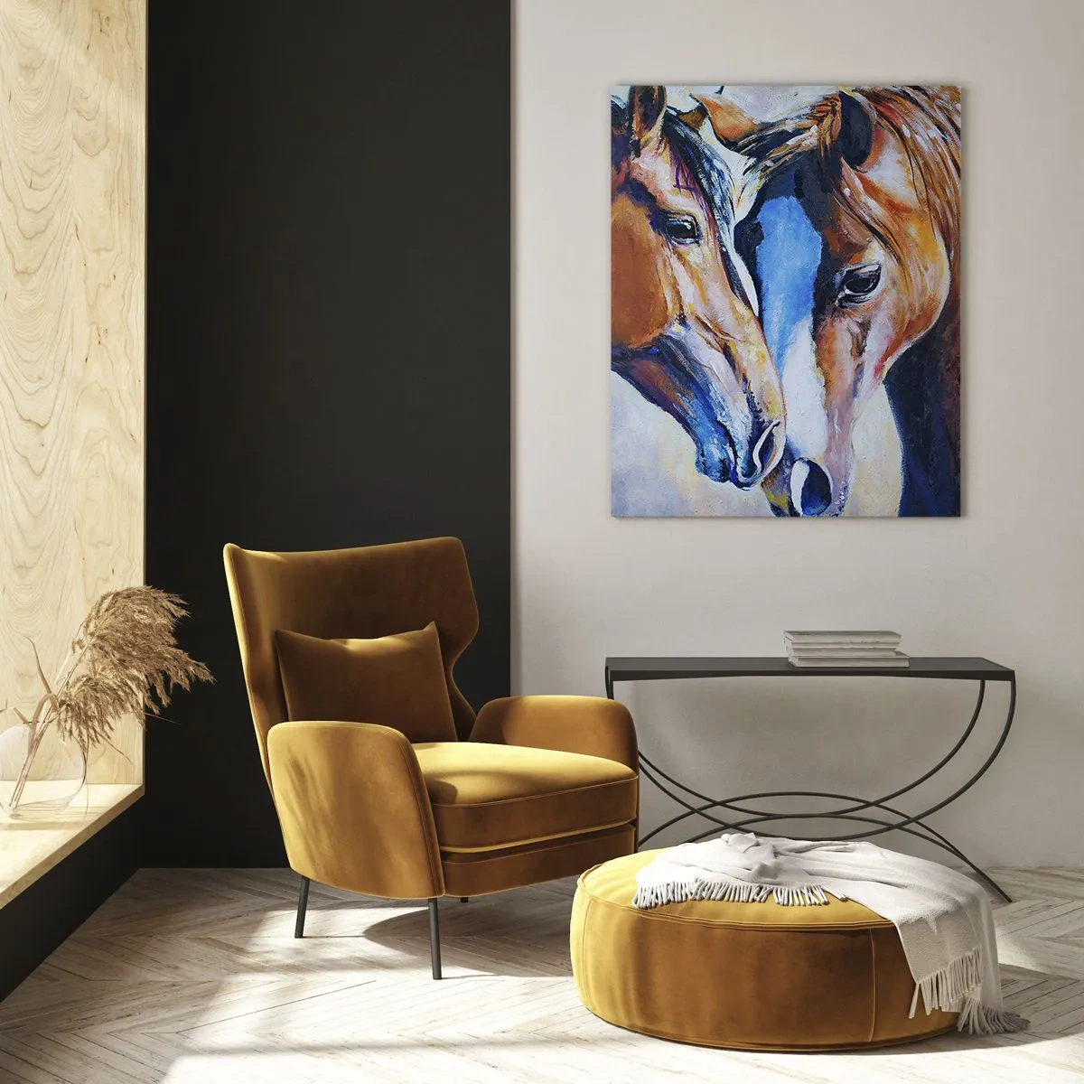 Billede på glas - Er det venskab, er det kærlighed? - 50x70 cm
