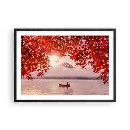 Plakat i sort ramme - I en japansk atmosfære - 70x50 cm