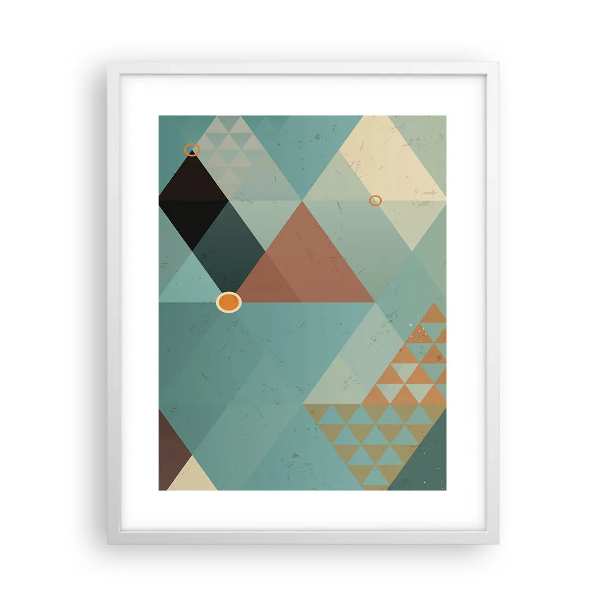 Plakat i hvid ramme - Enhed af mangfoldighed, mangfoldighed af enhed - 40x50 cm