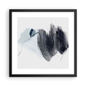 Plakat i sort ramme - Intensitet og bevægelse - 40x40 cm