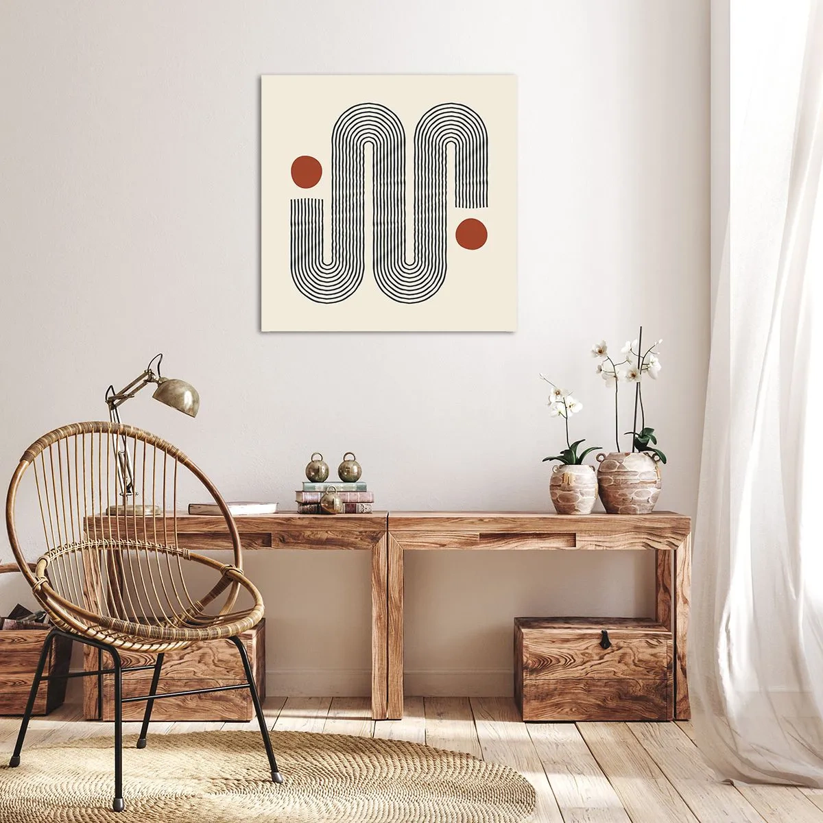 Lærredstryk - Billede på lærred - Fra start til slut - 50x50 cm