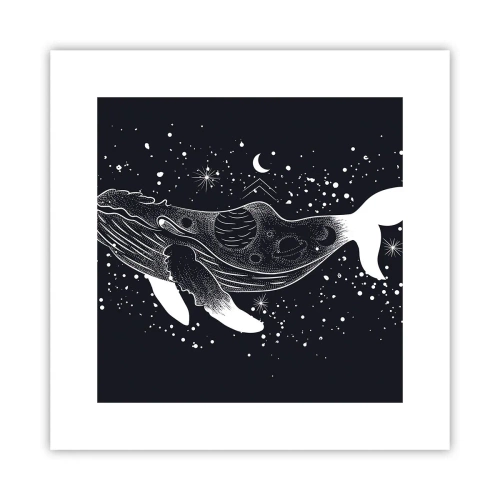 Plakat - I universets ocean - 30x30 cm