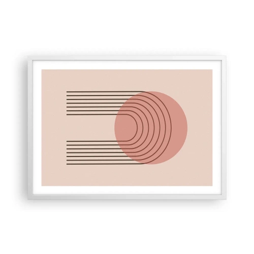 Plakat i hvid ramme - Uimodståelig tiltrækningskraft - 70x50 cm