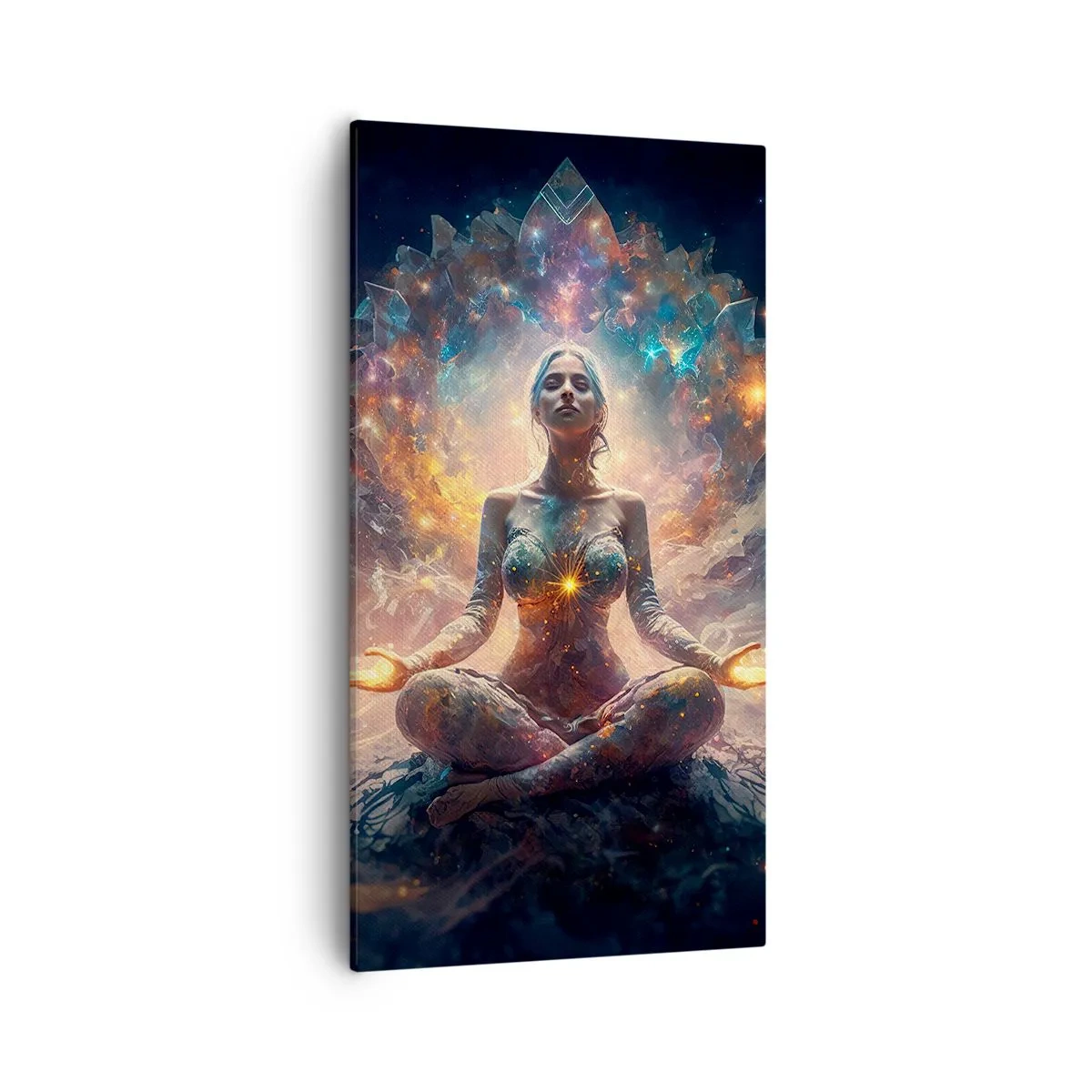 Lærredstryk - Billede på lærred - Flow af god energi - 55x100 cm