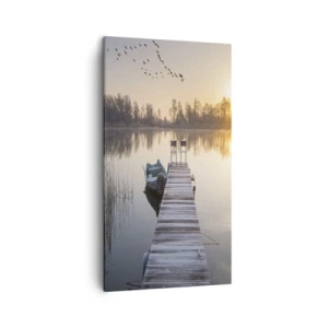 Lærredstryk - Billede på lærred - Jeg kommer tilbage om et stykke tid - 45x80 cm