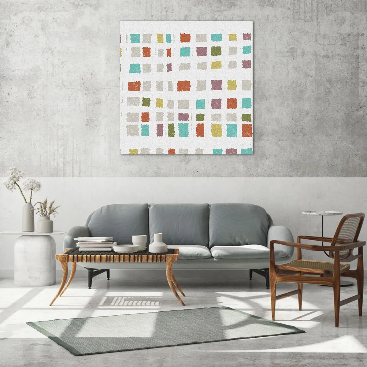 Billede på glas - Ukendt leg - 50x50 cm