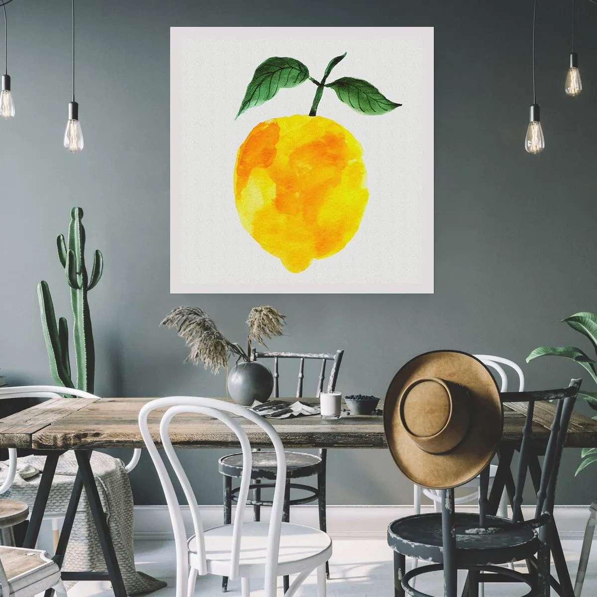 Plakat - Hvordan man kender smagen af solen - 40x40 cm