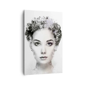 Lærredstryk - Billede på lærred - Et meget stilfuldt portræt - 80x120 cm