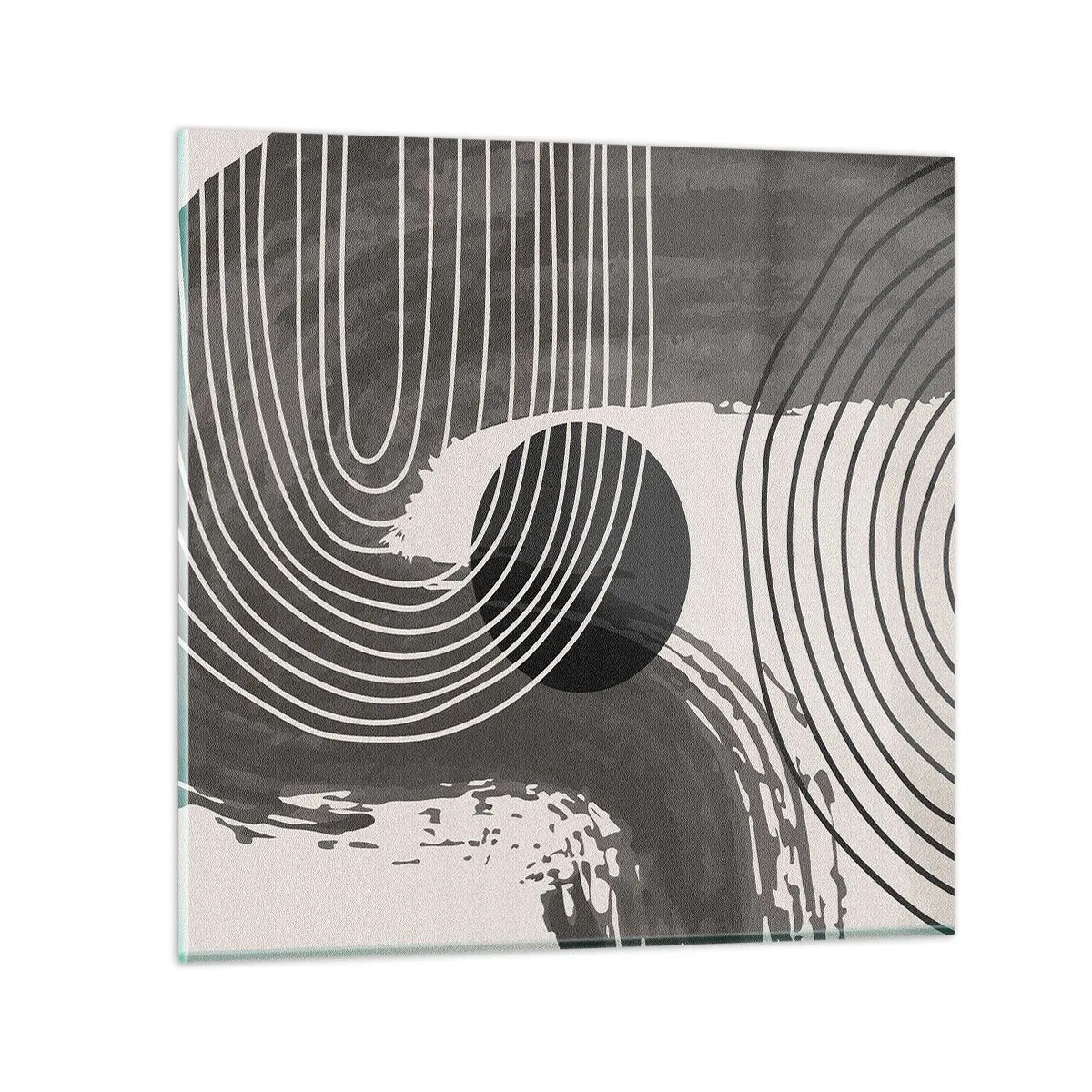 Billede på glas - Oval vinder - 70x70 cm