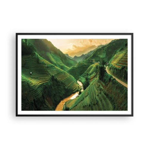 Plakat i sort ramme - Vietnamesisk dal - 100x70 cm