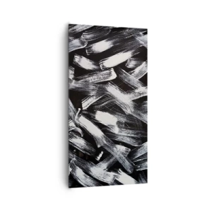 Lærredstryk - Billede på lærred - Abstraktion i den industrielle ånd - 65x120 cm