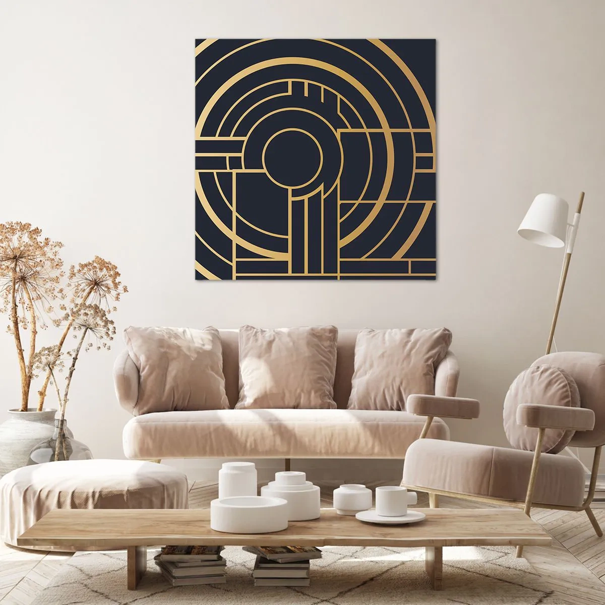 Lærredstryk - Billede på lærred - At vende tingene på hovedet - 60x60 cm