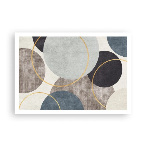 Plakat - Hjul efter hjul - 100x70 cm