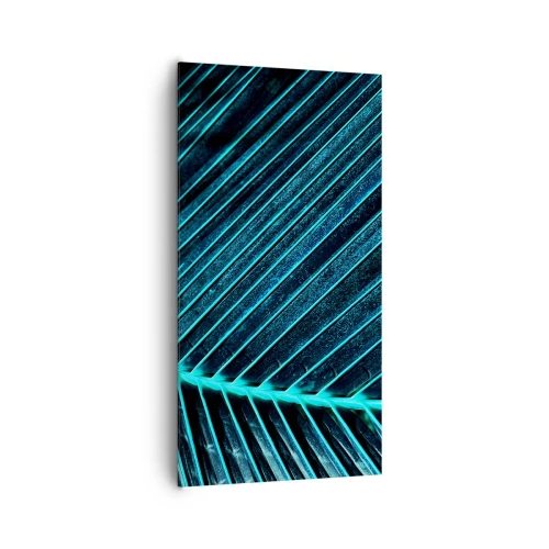 Lærredstryk - Billede på lærred - Tekstur af grønt - 65x120 cm