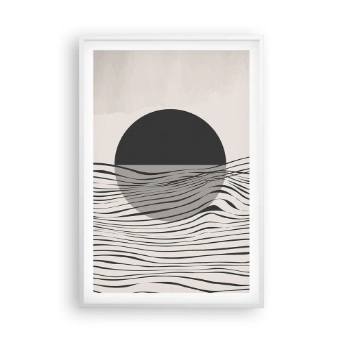 Plakat i hvid ramme - Halvkomposition - 61x91 cm