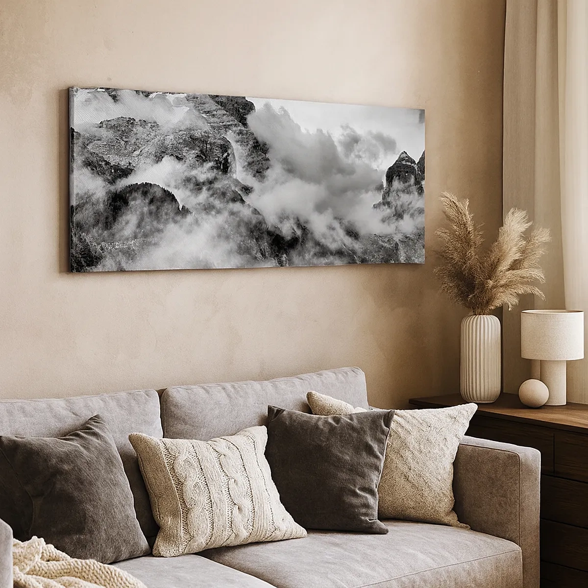 Lærredstryk - Billede på lærred - Smukt og grusomt - 30x30 cm