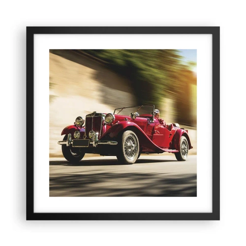 Plakat i sort ramme - Smukkere end Nike fra Samothrake - 40x40 cm