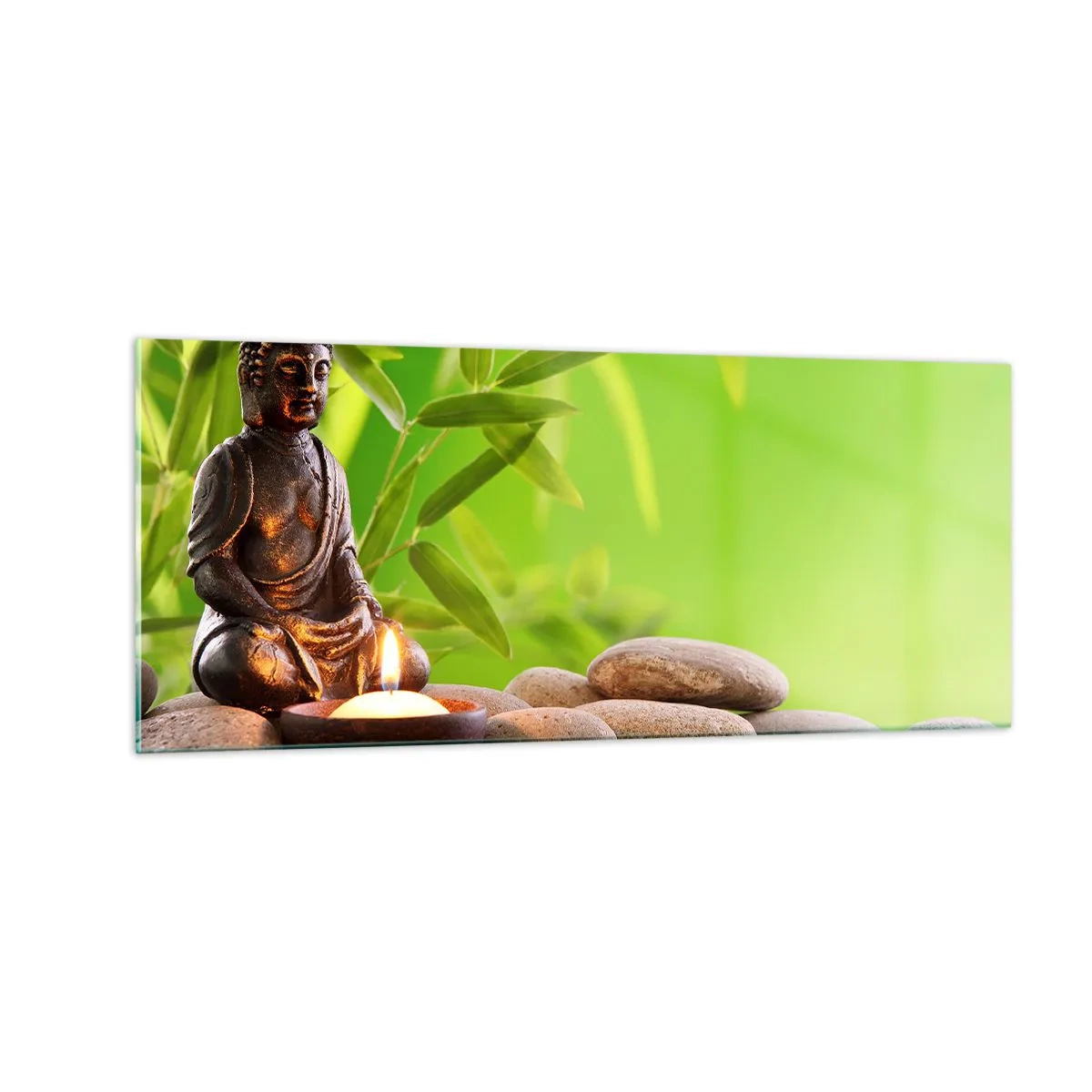 Billede på glas - Livet er smukt - 100x40 cm