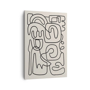 Lærredstryk - Billede på lærred - På sporet - 70x100 cm