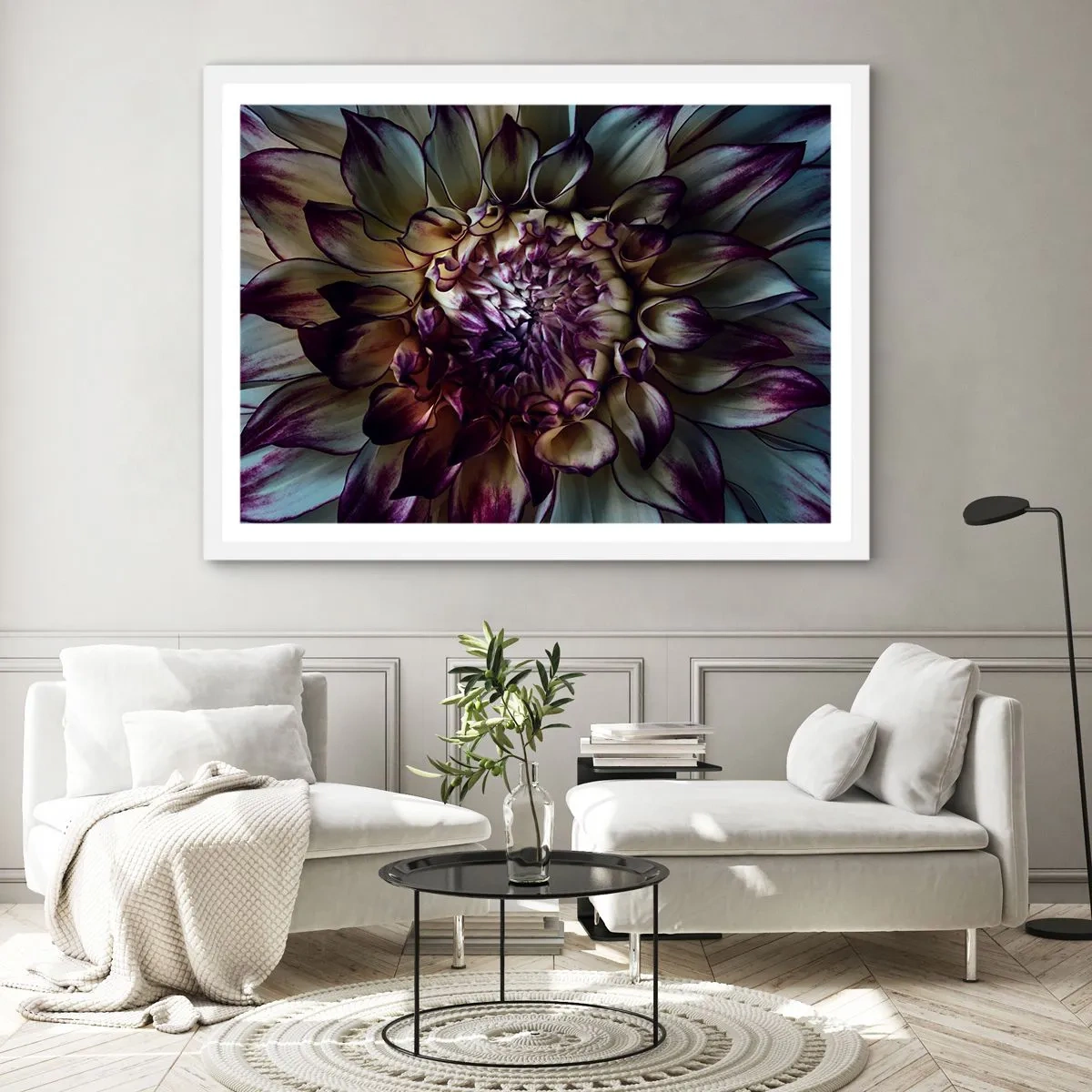 Plakat i hvid ramme - Ungdommens blomstring - 40x30 cm