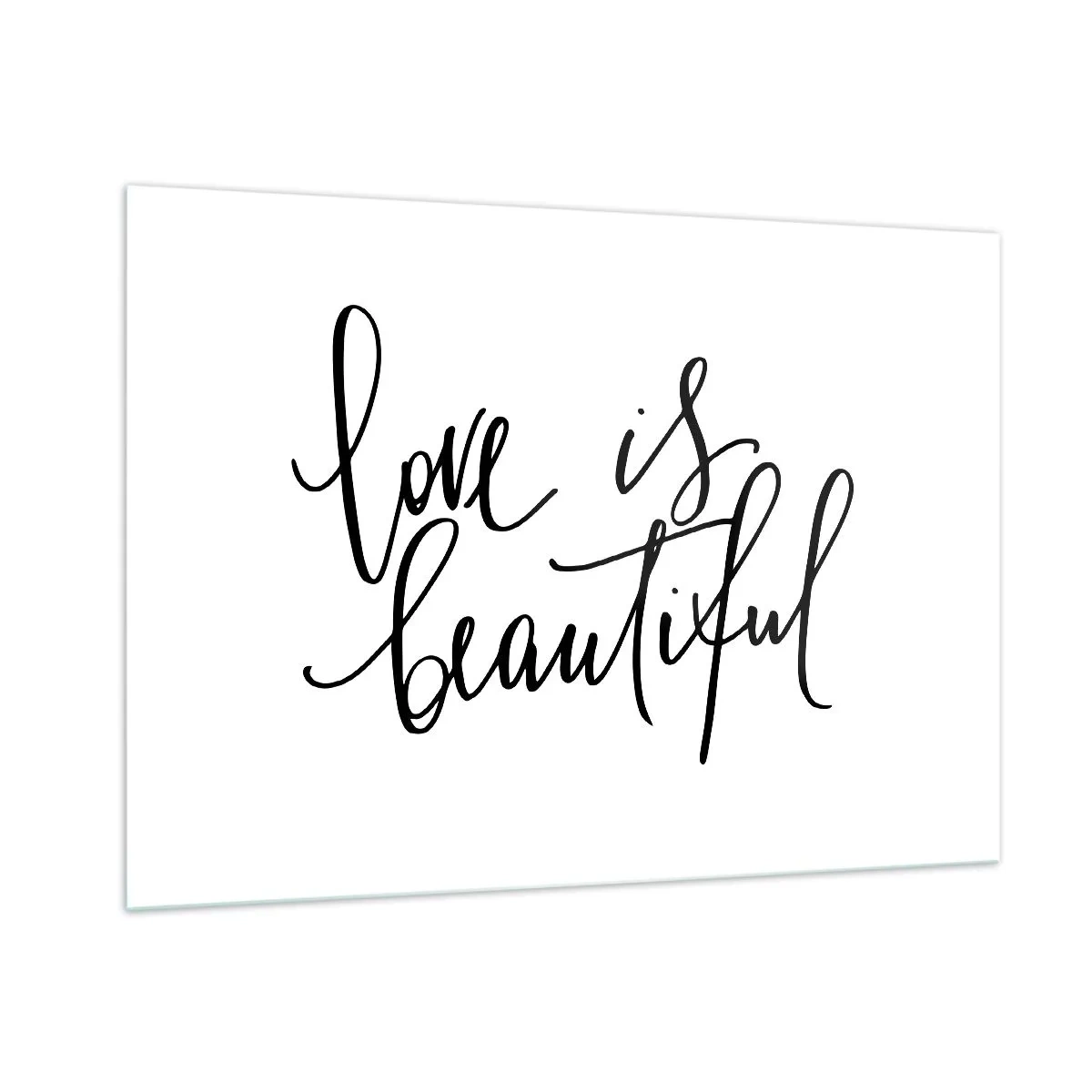 Billede på glas - Læs og gentag - 100x70 cm