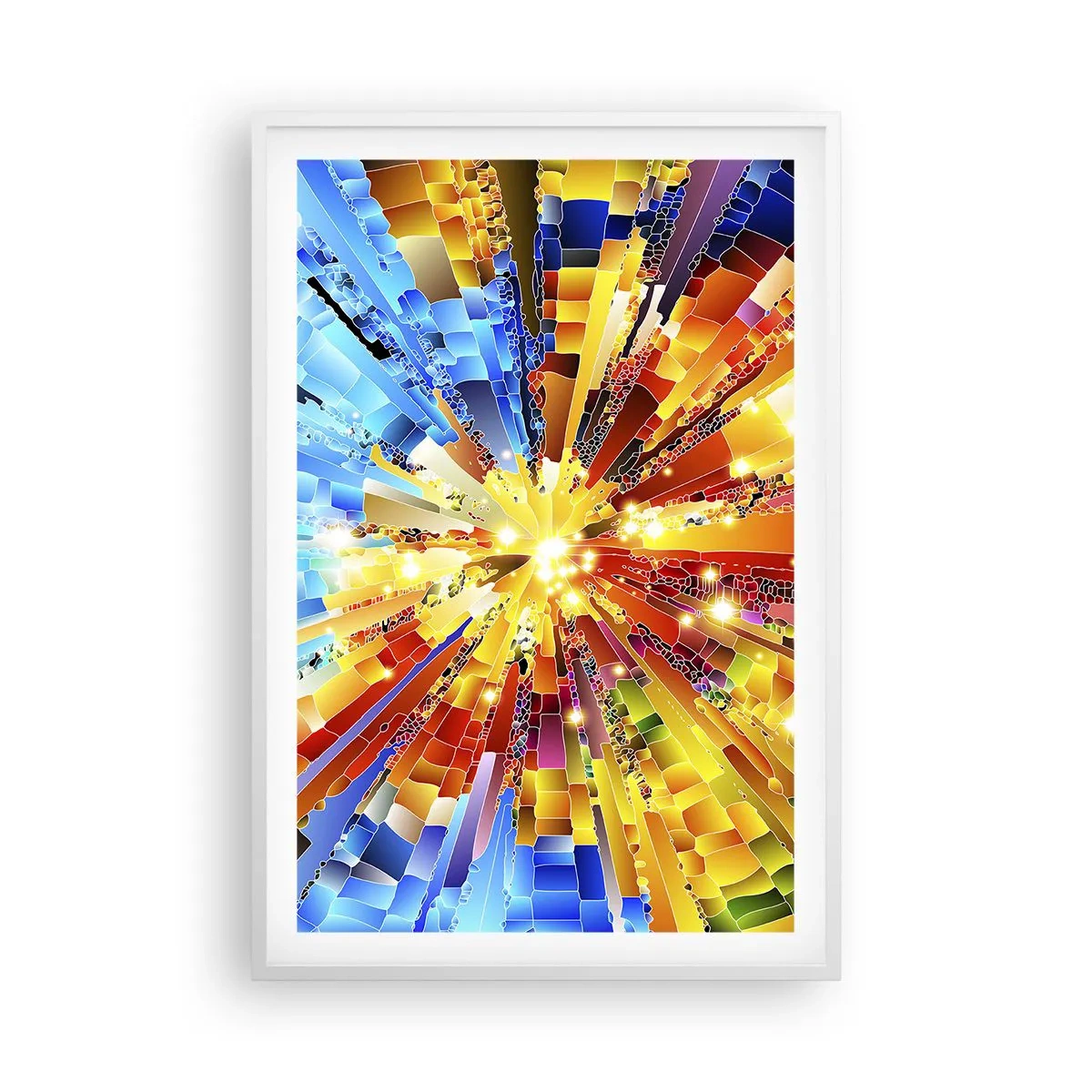 Plakat i hvid ramme - In medias res - 61x91 cm